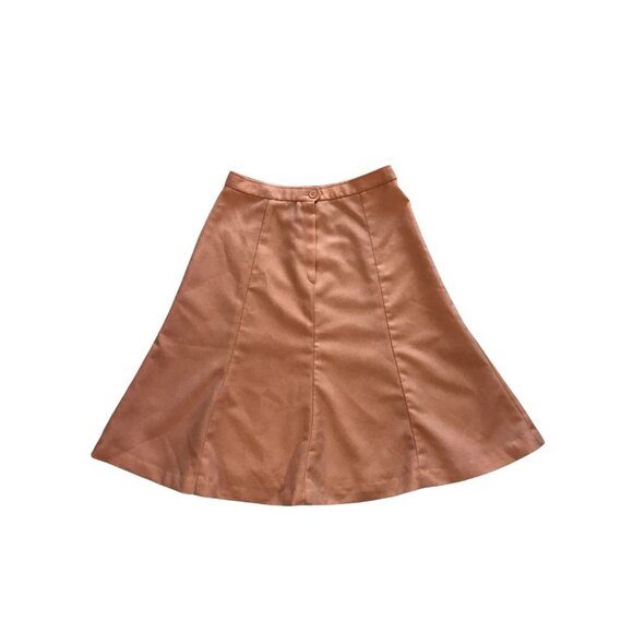 Vintage 1970s Pink Trumpet Skirt Herald House - Picture 2 of 9